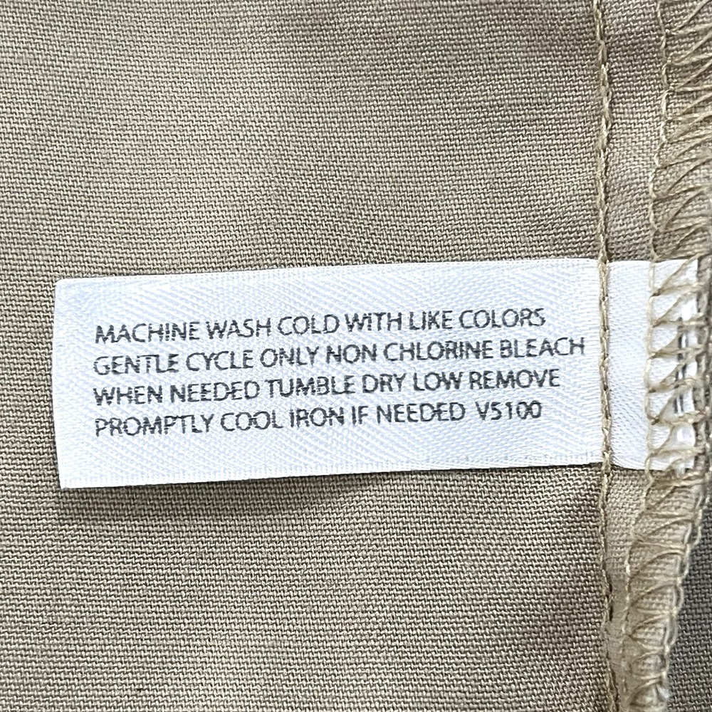 Open Trails Mens Work Shirt 3XL Tan Relaxed Fit Button Down Long Sleeve Pockets - Picture 6 of 6